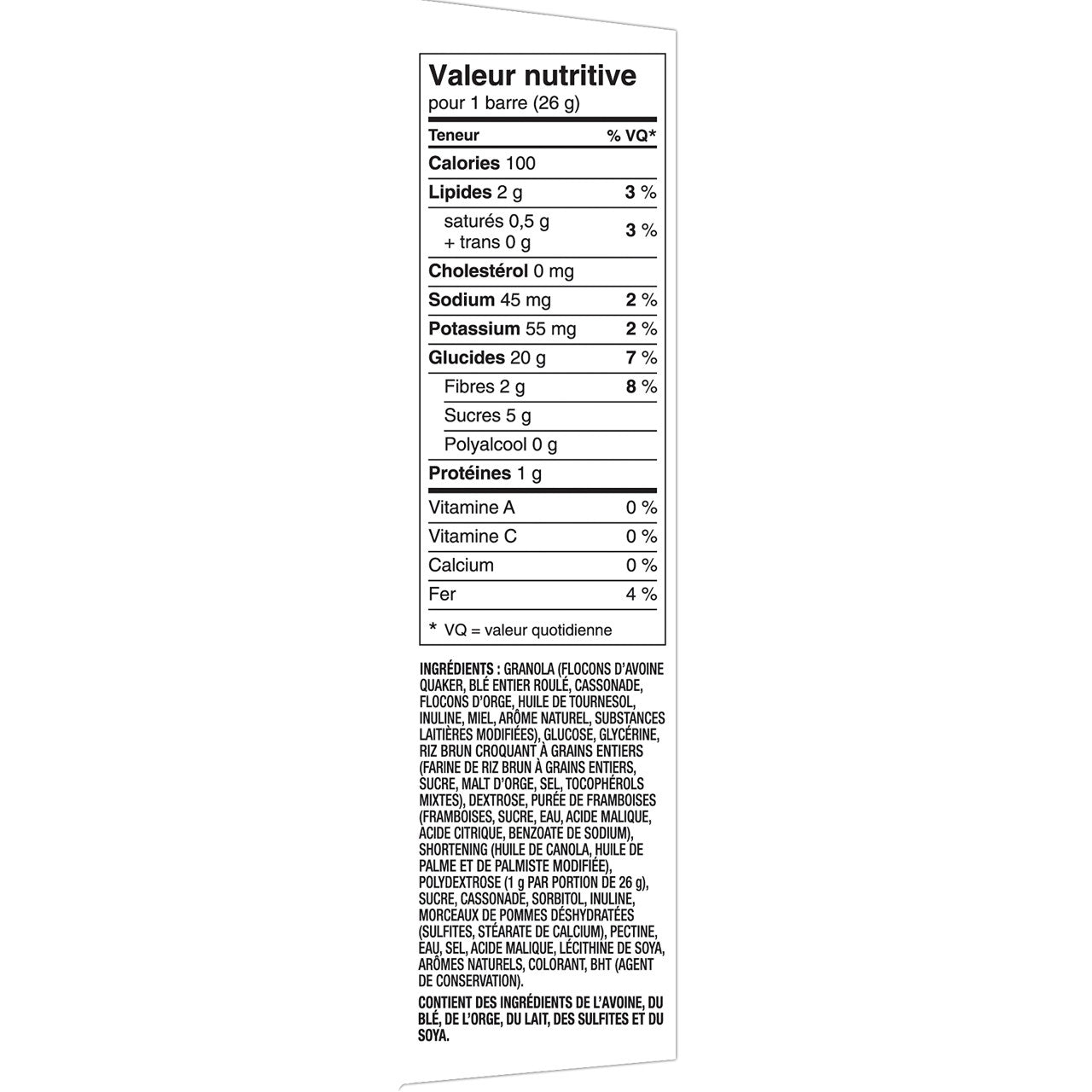 Quaker Chewy Raspberry Fruit Crumble, 156g/5.5oz/Box, 6 Bars Per Pack (Pack of 12) {Imported from Canada}